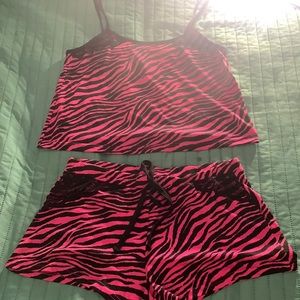 Zebra print pajamas